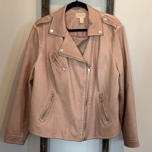 Chico’s Faux-leather Moto Jacket